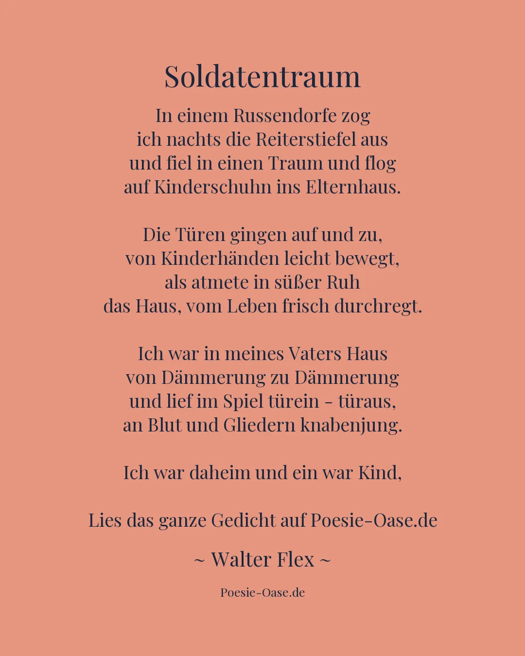 Illustration zu Soldatentraum