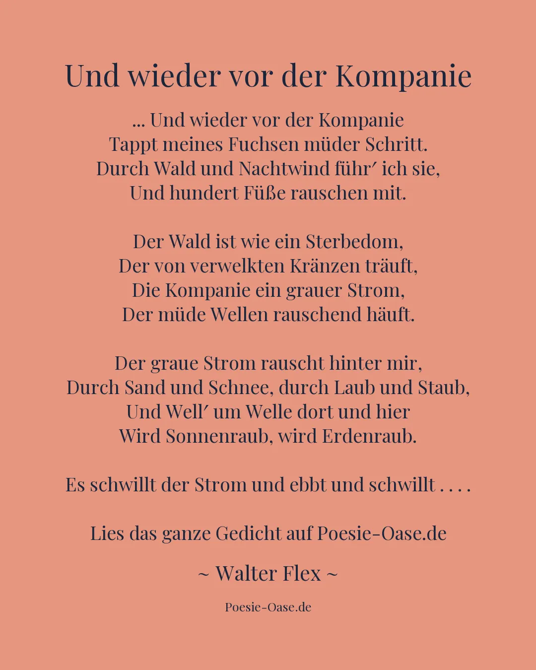 Illustration zu Und wieder vor der Kompanie