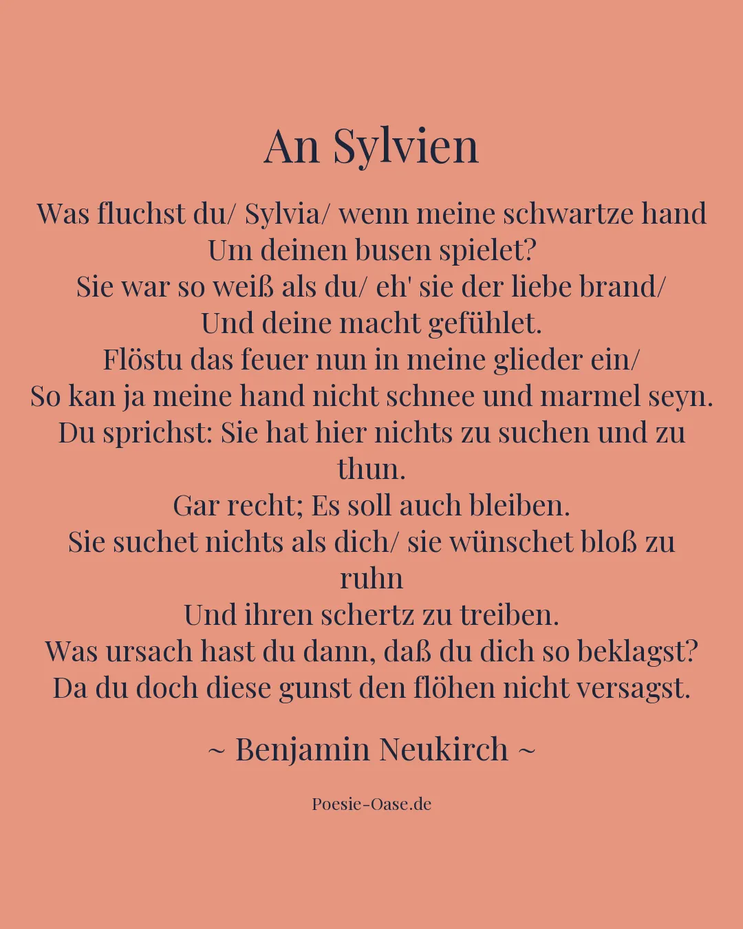 Illustration zu An Sylvien