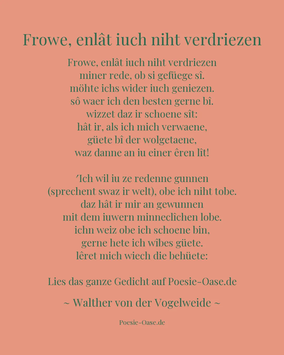 Illustration zu Frowe, enlât iuch niht verdriezen