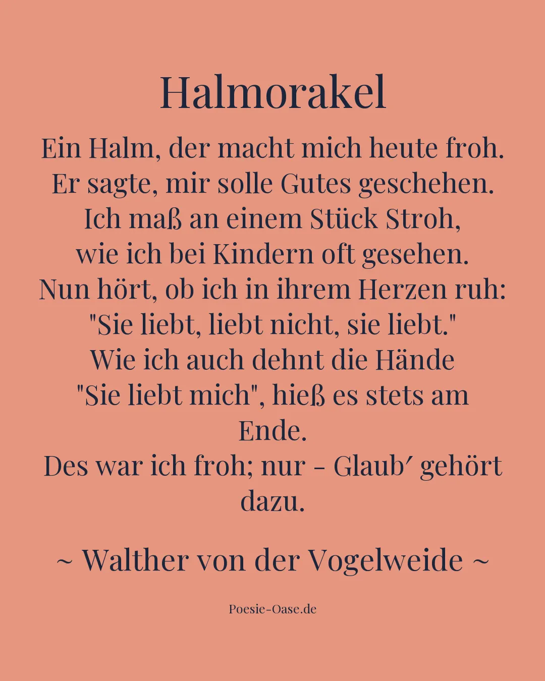 Illustration zu Halmorakel