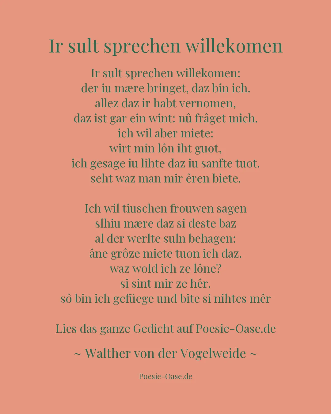 Illustration zu Ir sult sprechen willekomen