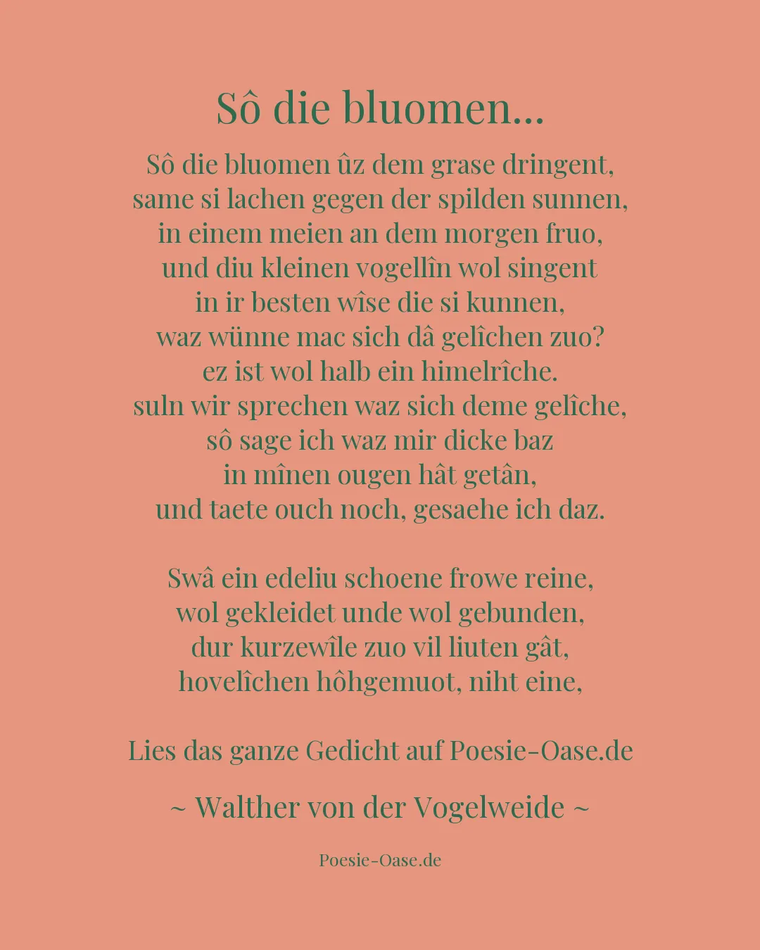Illustration zu Sô die bluomen...
