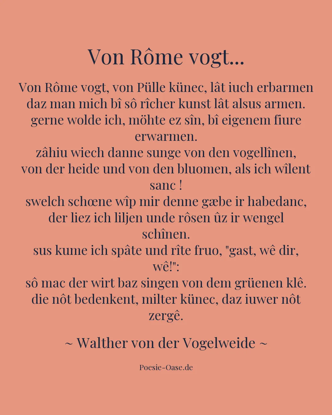Illustration zu Von Rôme vogt...