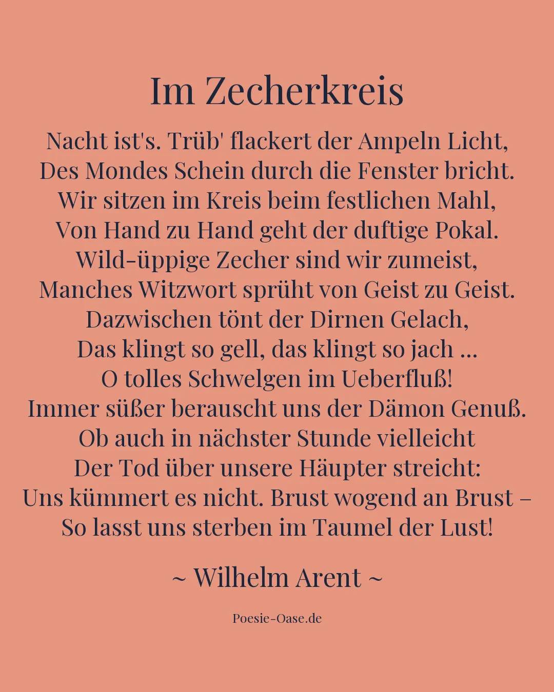 Illustration zu Im Zecherkreis