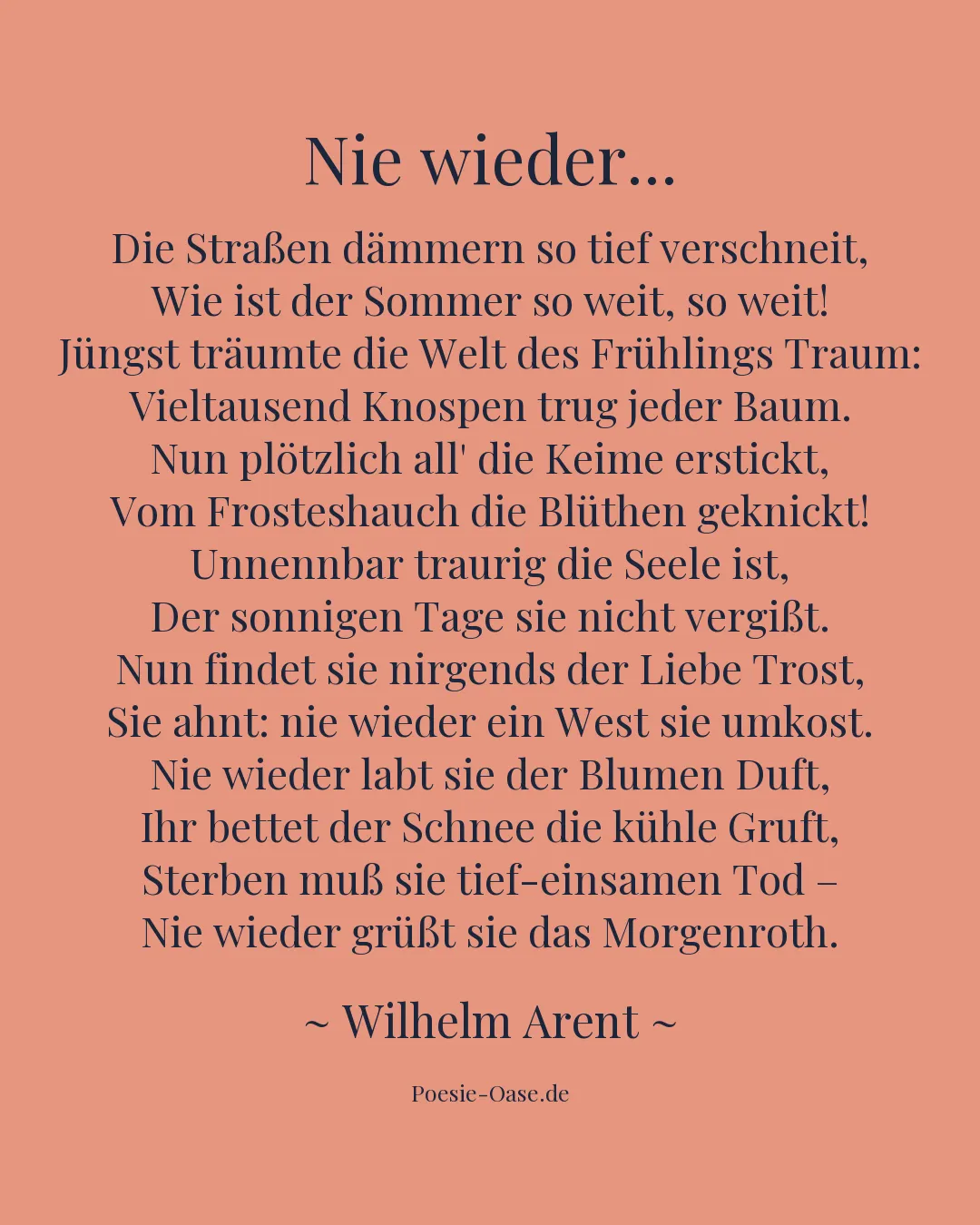 Illustration zu Nie wieder...