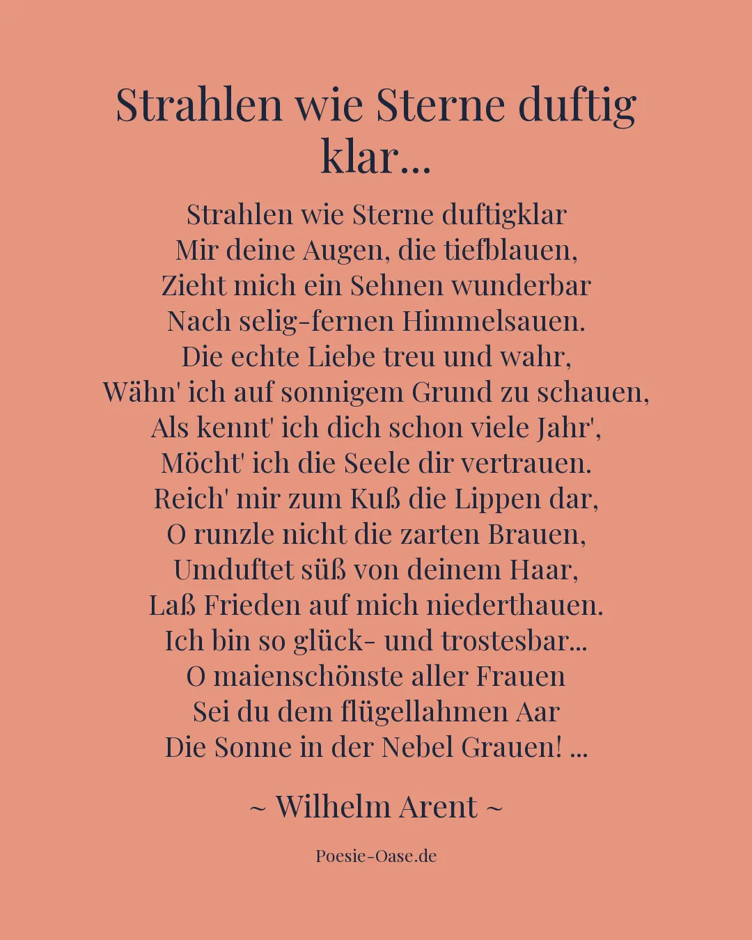 Illustration zu Strahlen wie Sterne duftig klar...
