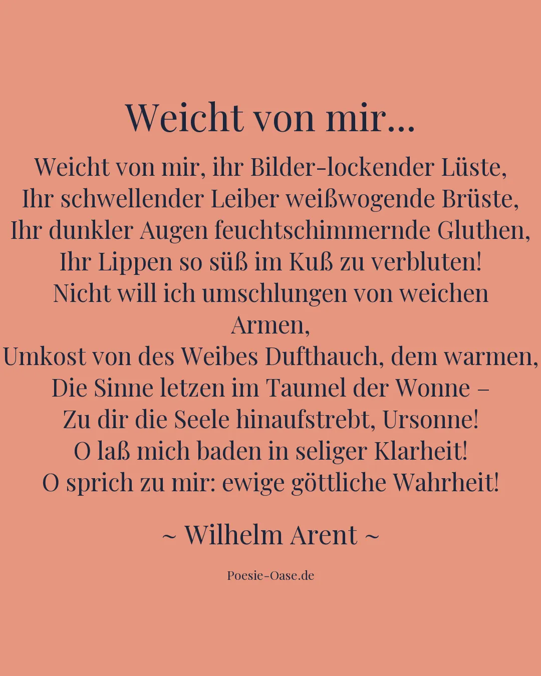 Illustration zu Weicht von mir...