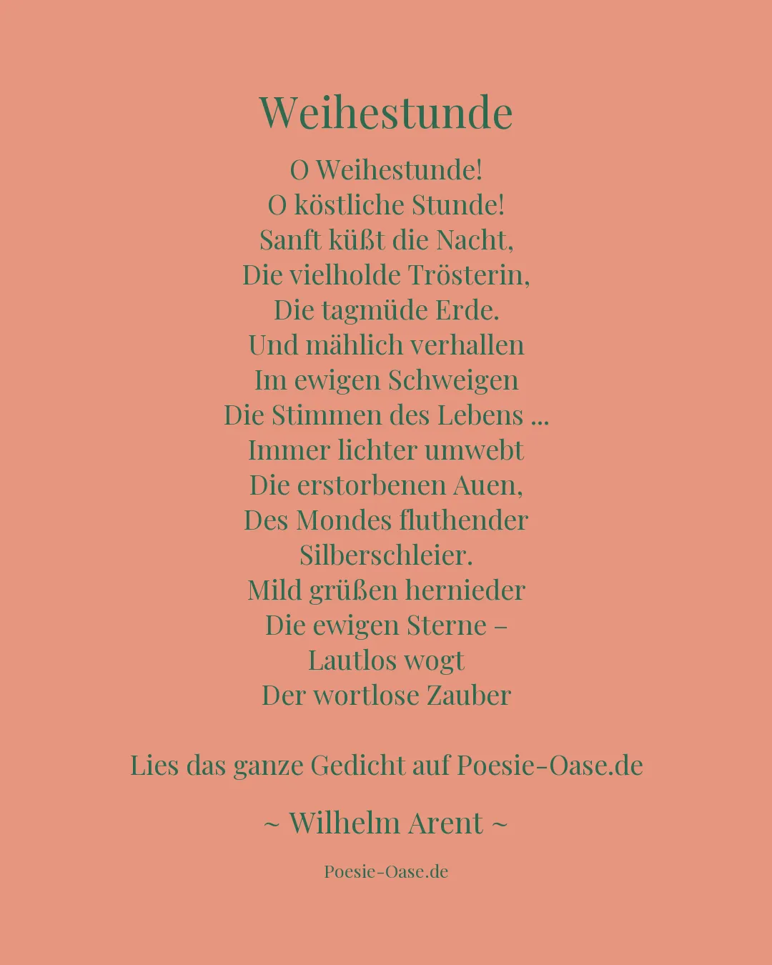 Illustration zu Weihestunde