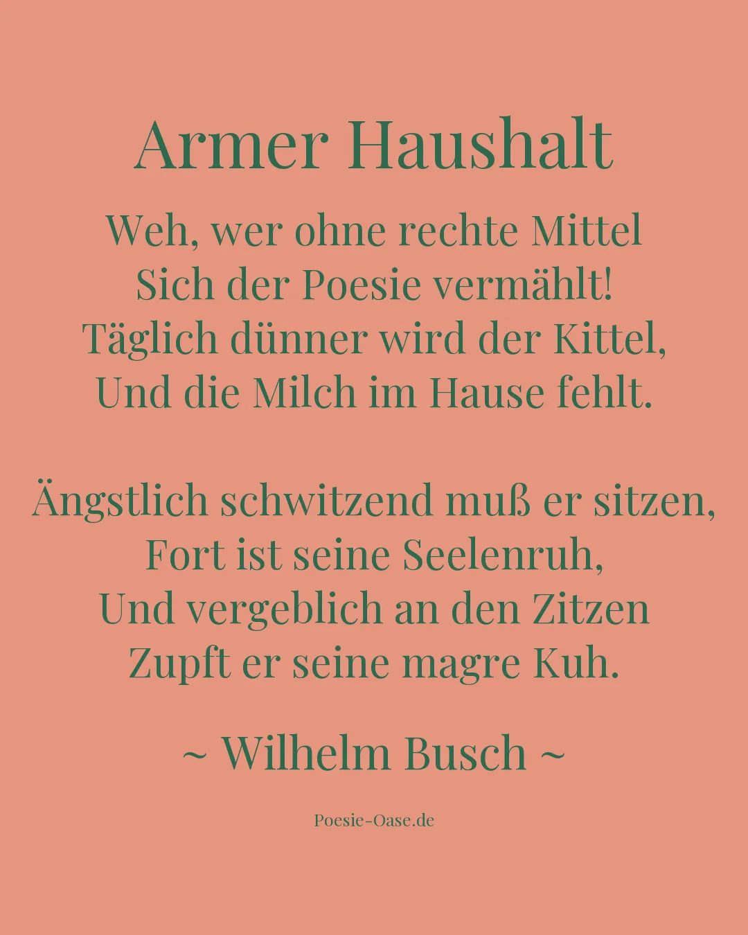 Illustration zu Armer Haushalt