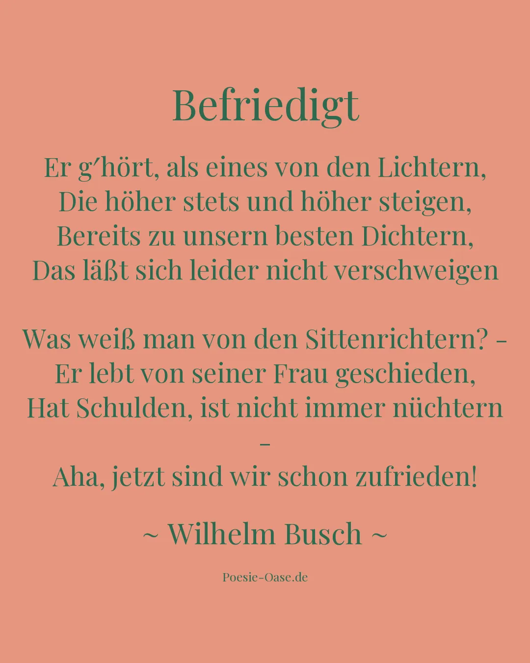 Illustration zu Befriedigt