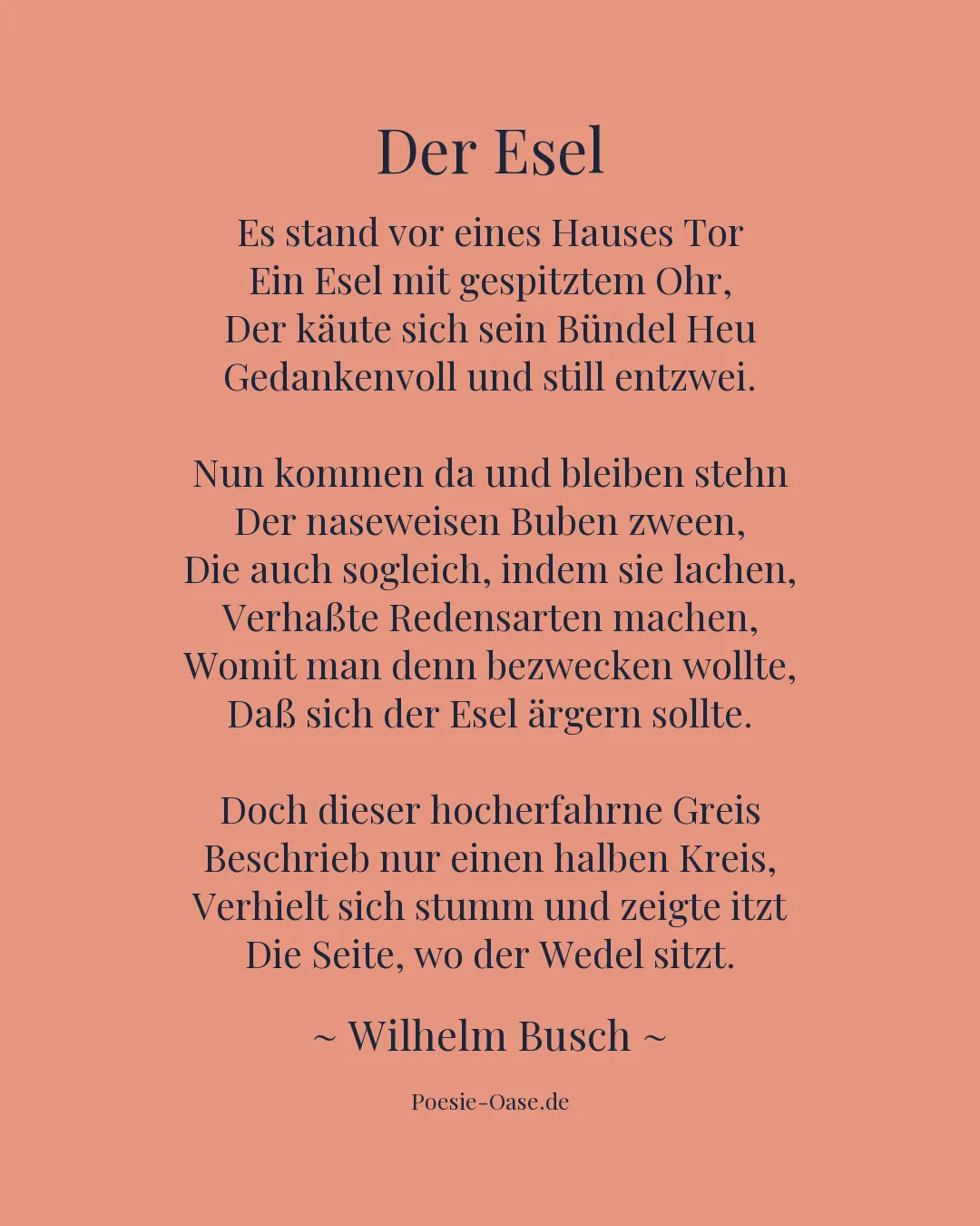 Illustration zu Der Esel