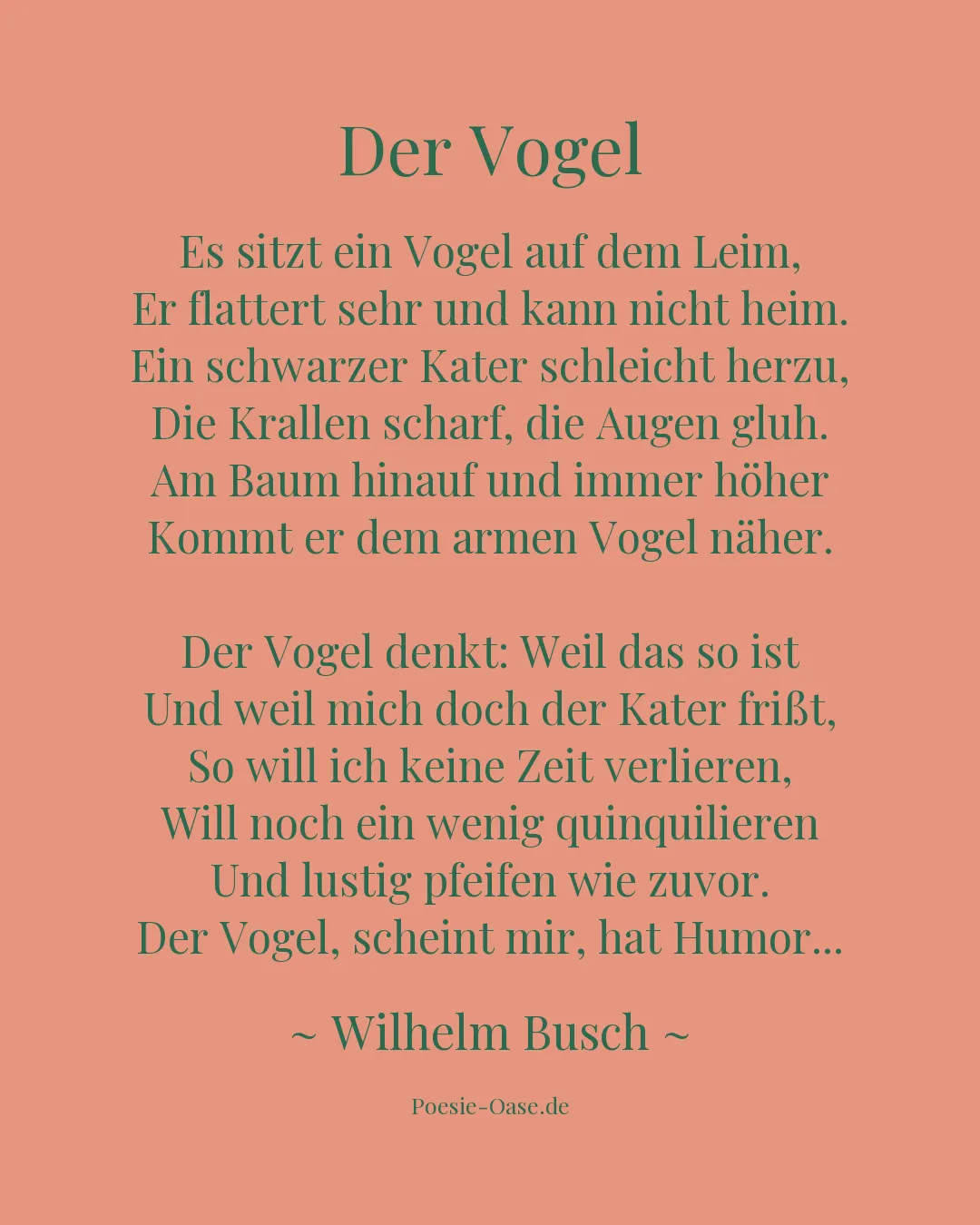 Illustration zu Der Vogel