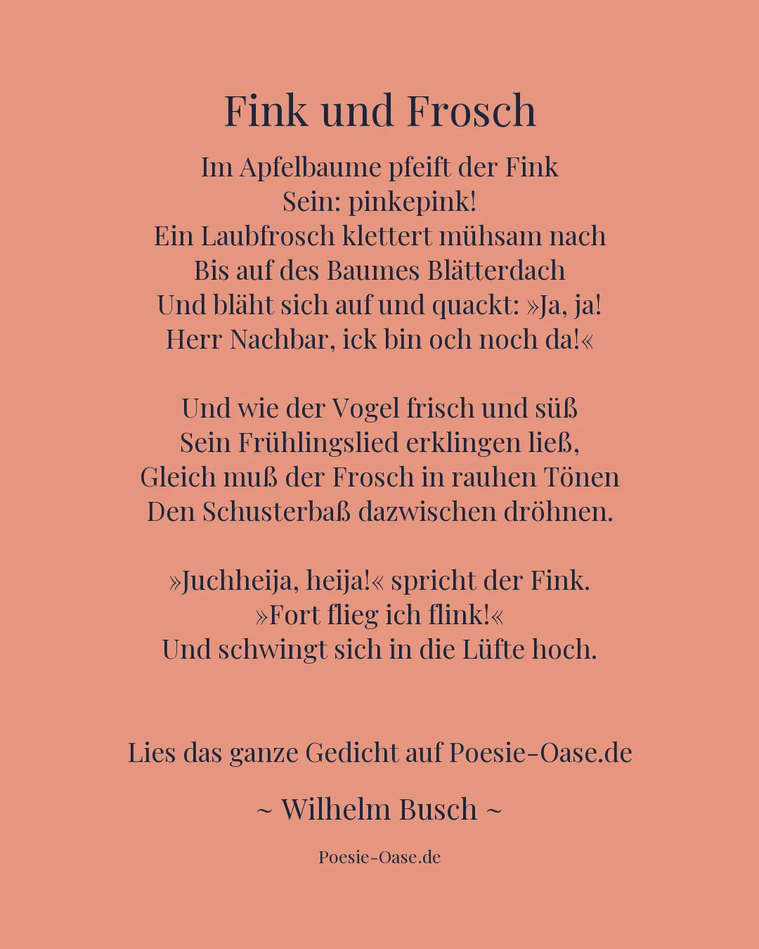 Illustration zu Fink und Frosch
