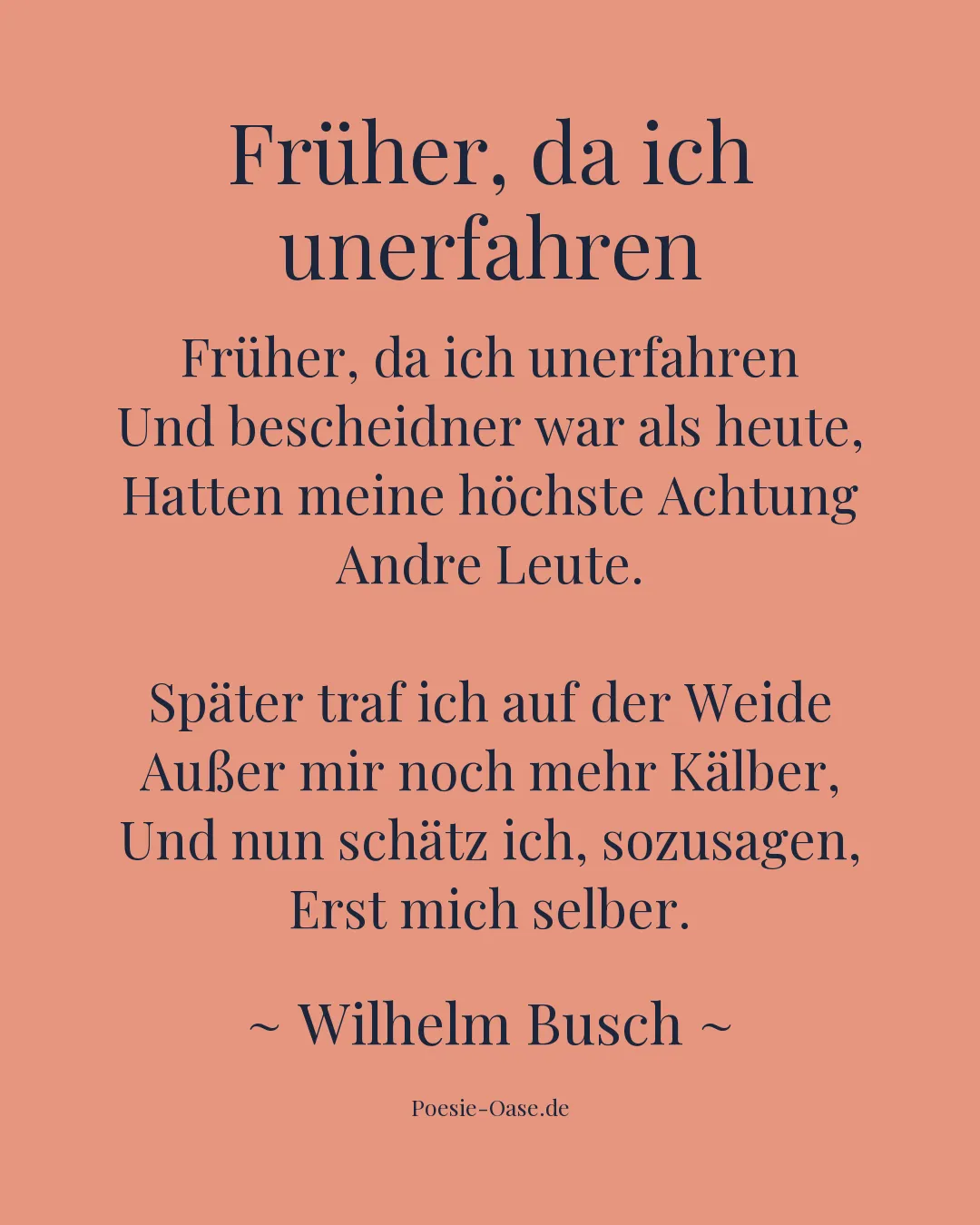Illustration zu Früher, da ich unerfahren