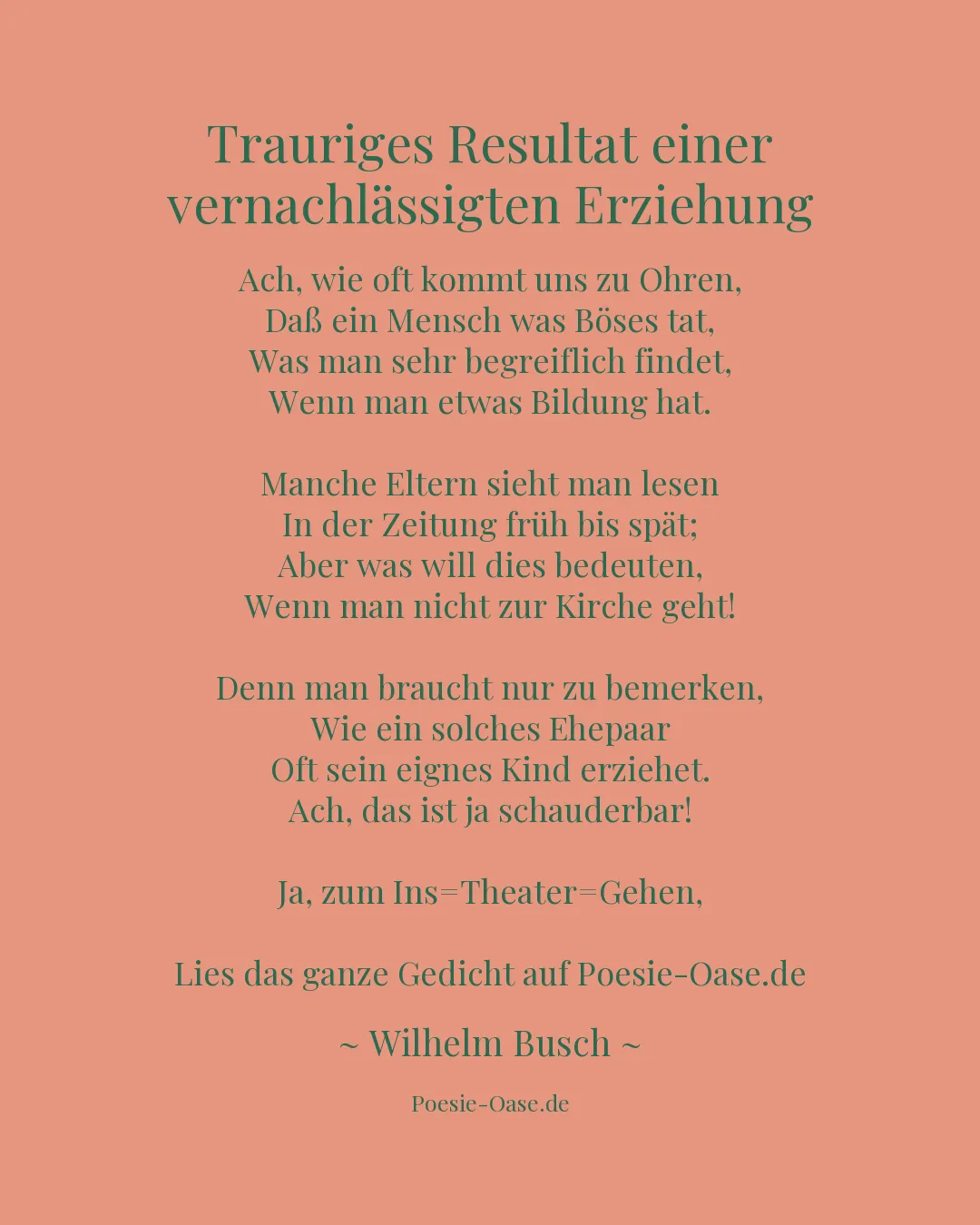 Illustration zu Trauriges Resultat einer vernachlässigten Erziehung