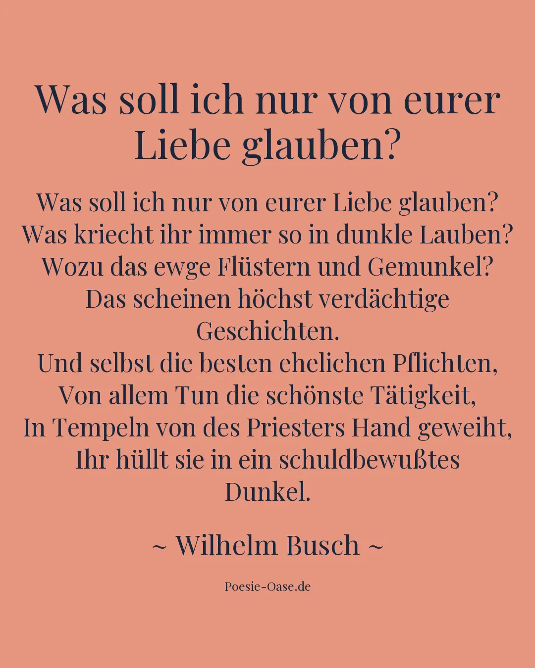 Illustration zu Was soll ich nur von eurer Liebe glauben?
