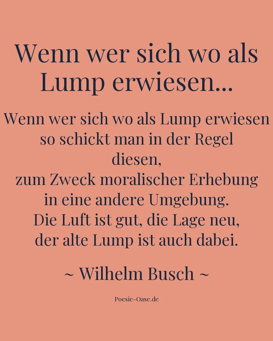 Illustration zu Wenn wer sich wo als Lump erwiesen...