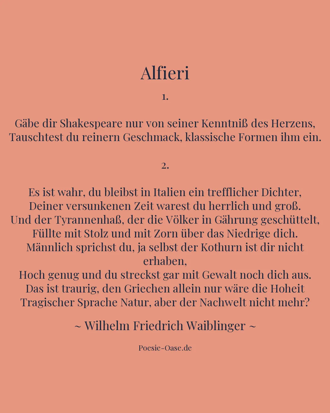 Illustration zu Alfieri