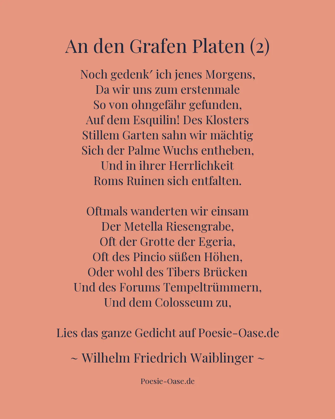 Illustration zu An den Grafen Platen (2)