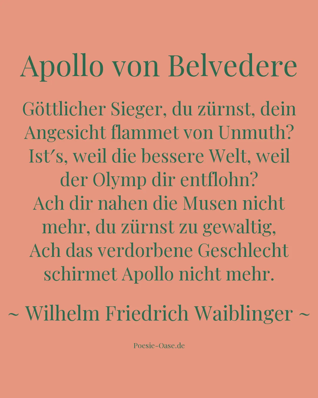 Illustration zu Apollo von Belvedere