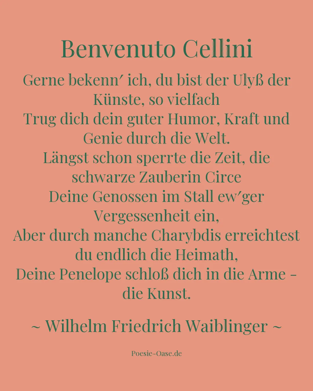 Illustration zu Benvenuto Cellini