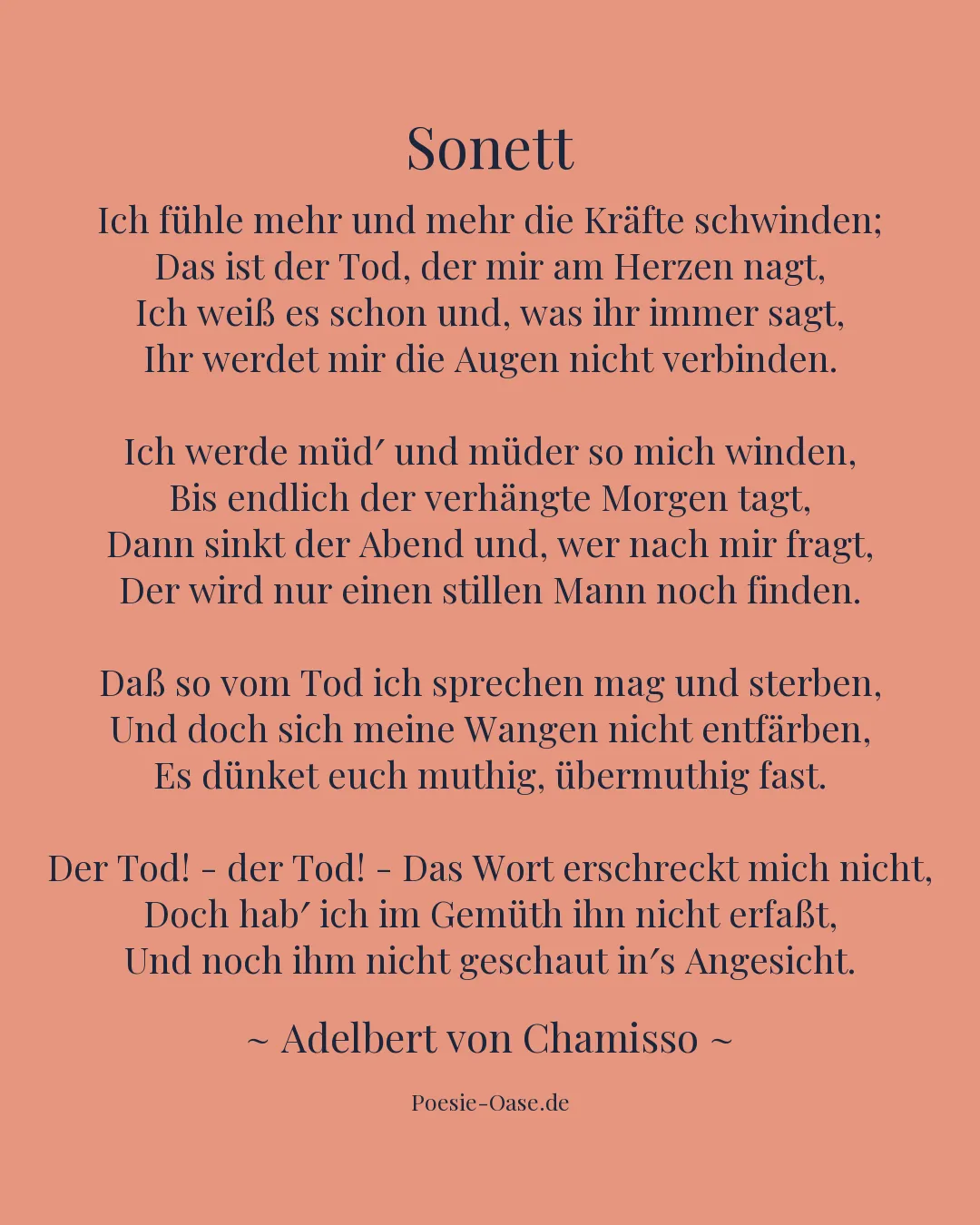 Illustration zu Sonett