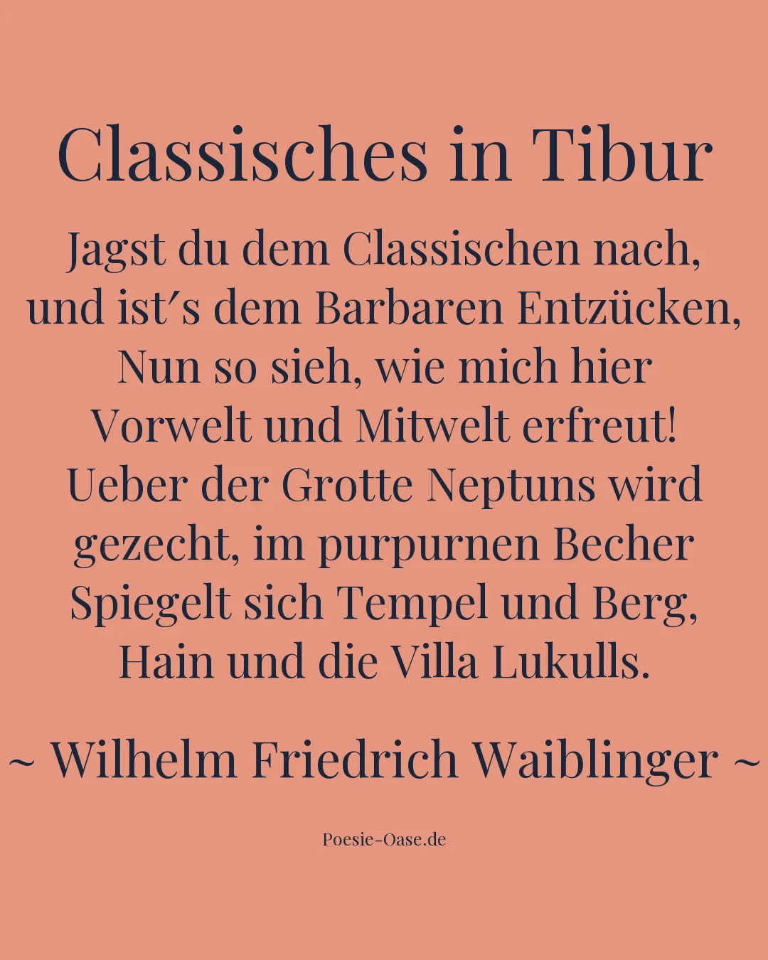 Illustration zu Classisches in Tibur