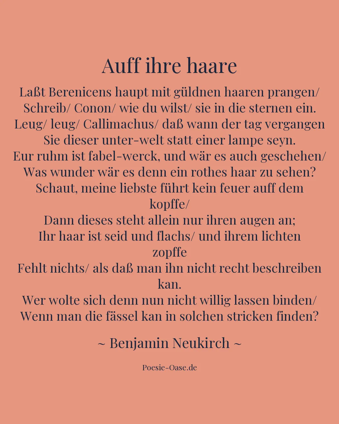 Illustration zu Auff ihre haare