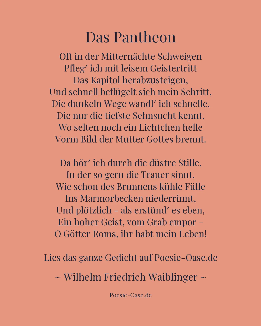 Illustration zu Das Pantheon