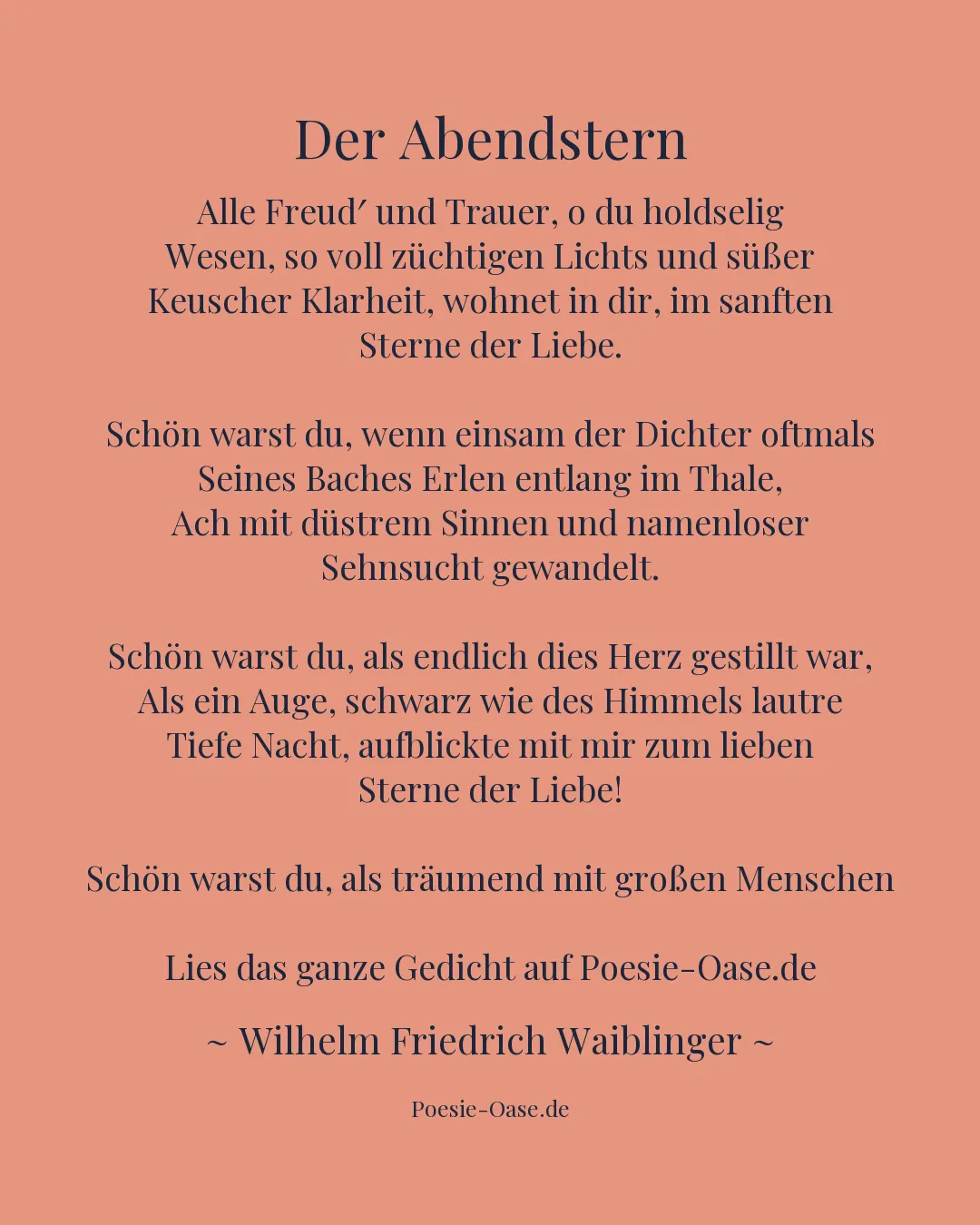 Illustration zu Der Abendstern