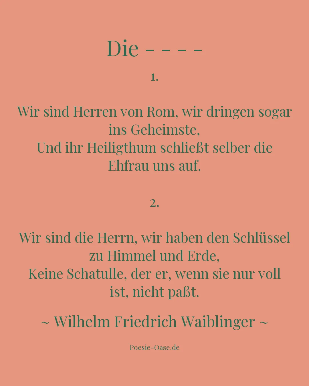 Illustration zu Die - - - -