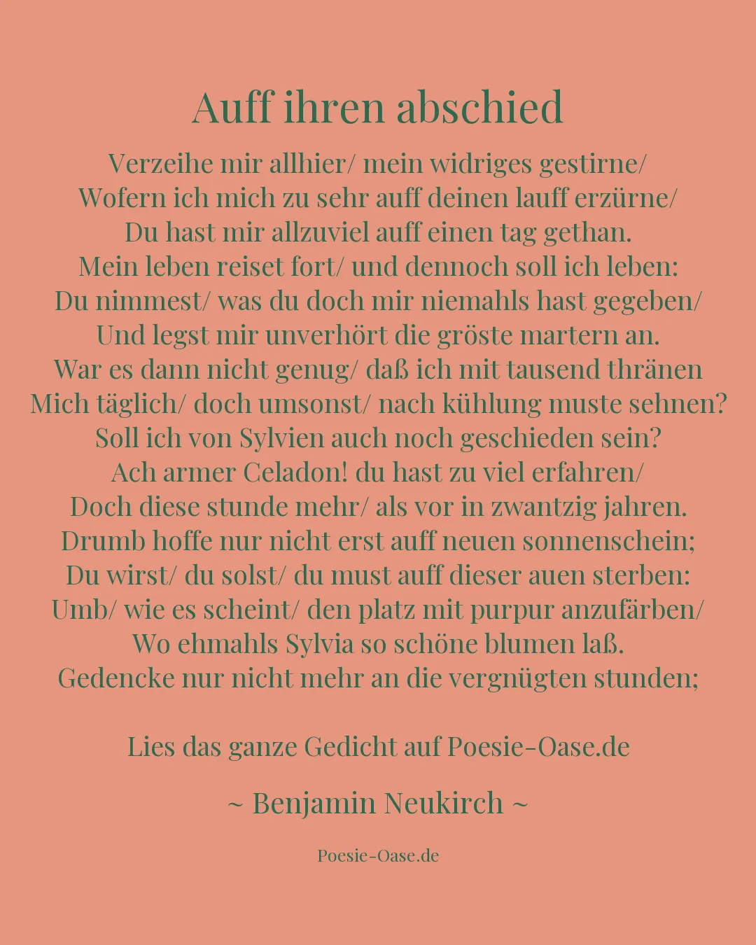 Illustration zu Auff ihren abschied