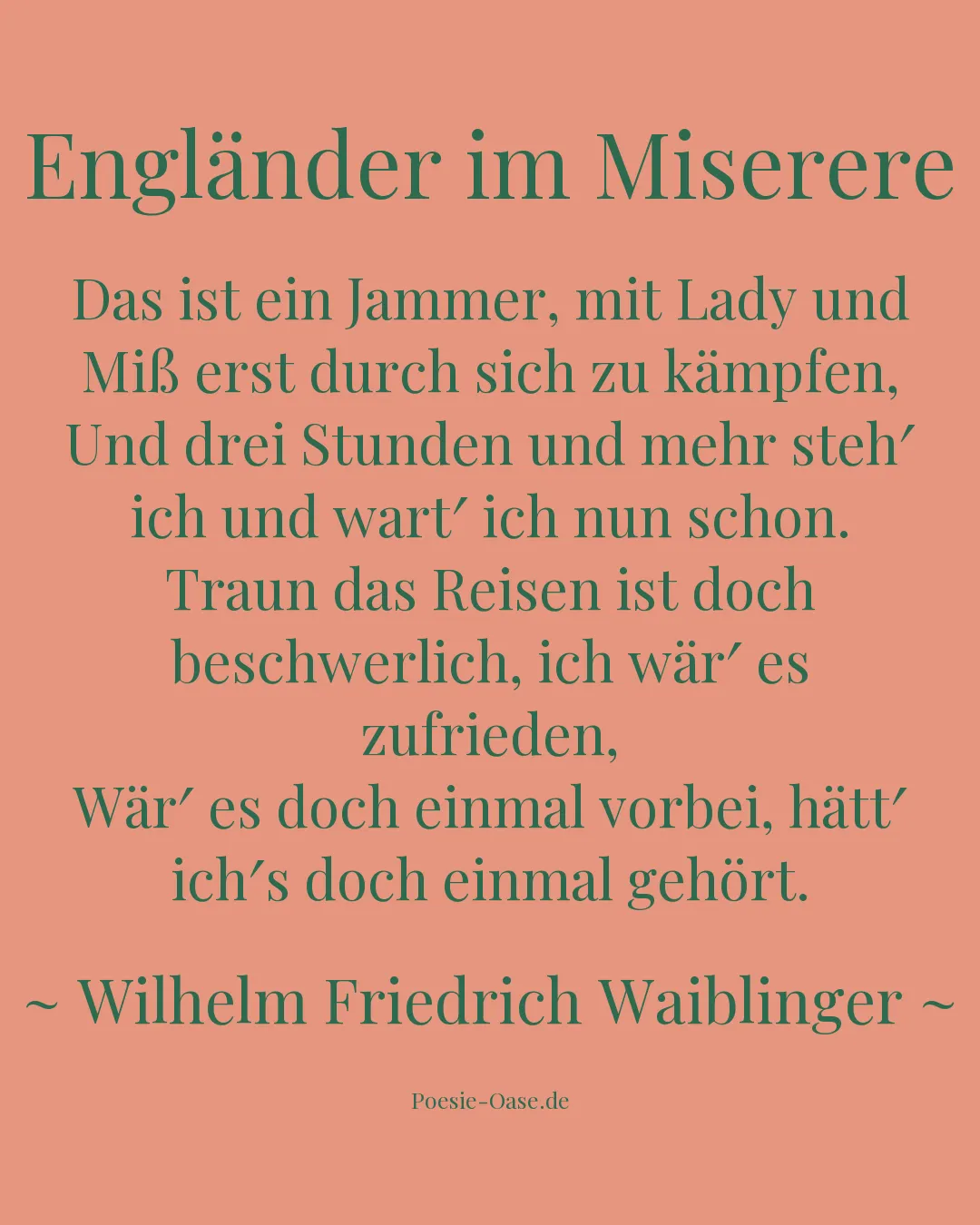 Illustration zu Engländer im Miserere
