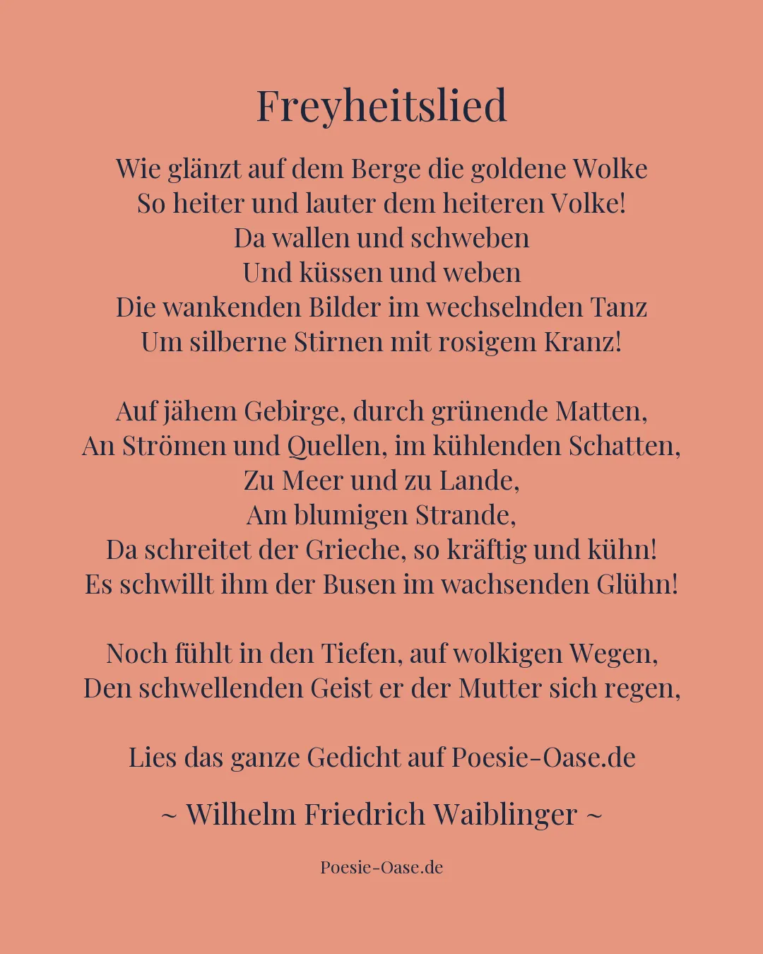 Illustration zu Freyheitslied