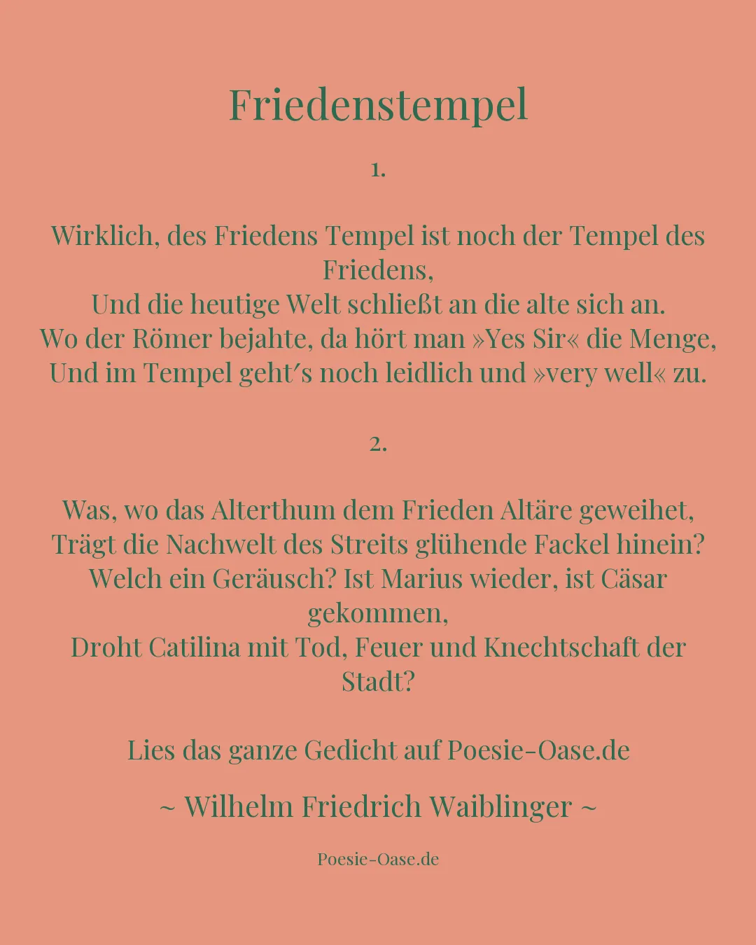 Illustration zu Friedenstempel