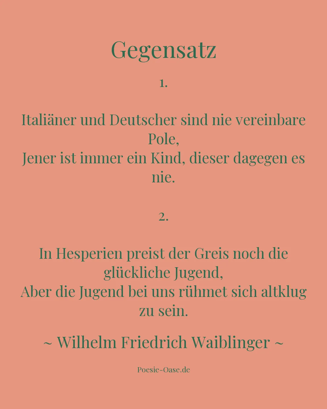 Illustration zu Gegensatz