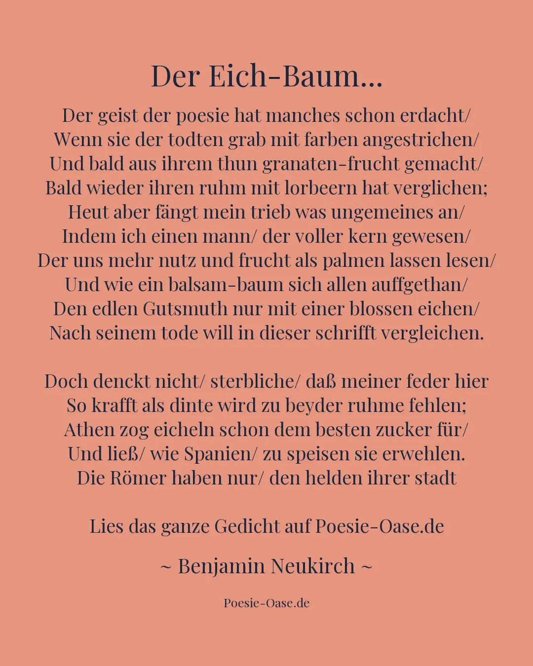 Illustration zu Der Eich-Baum...