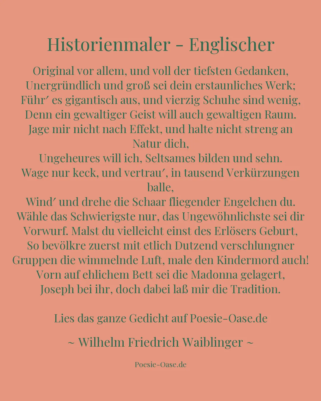 Illustration zu Historienmaler - Englischer