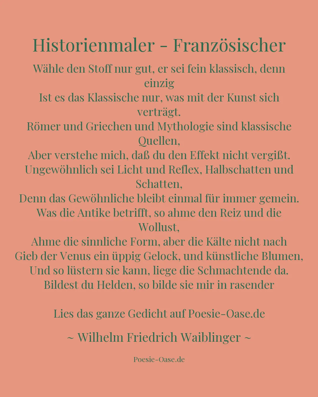 Illustration zu Historienmaler - Französischer