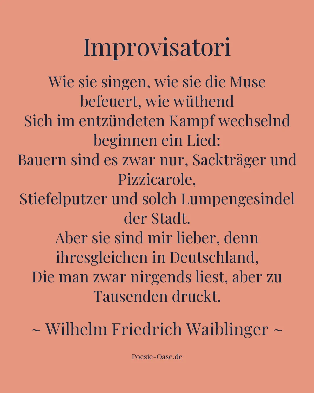 Illustration zu Improvisatori