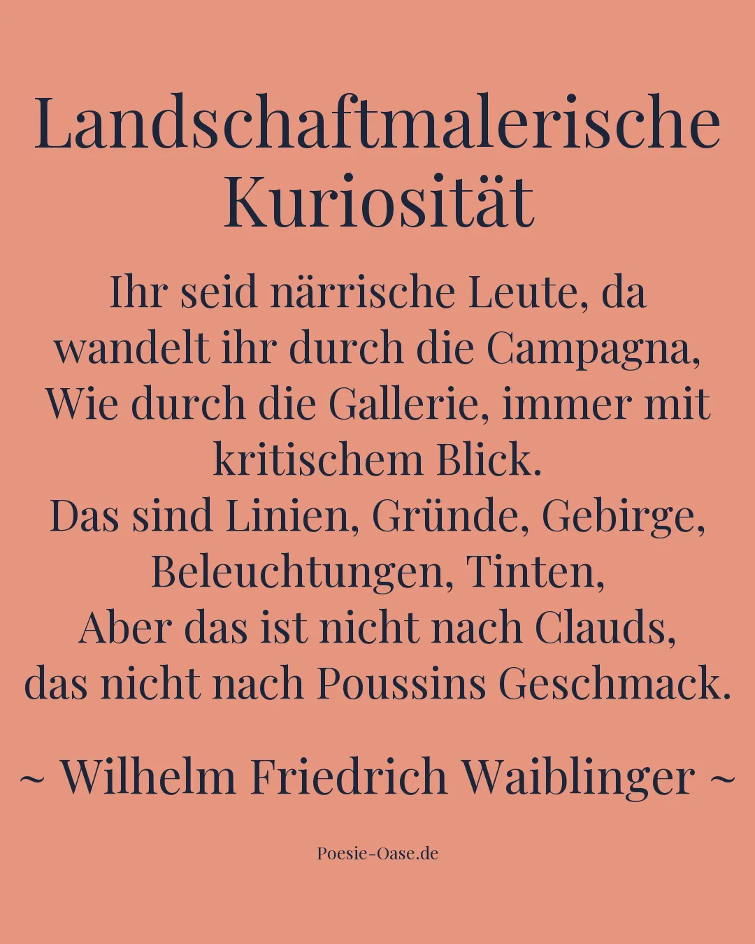 Illustration zu Landschaftmalerische Kuriosität