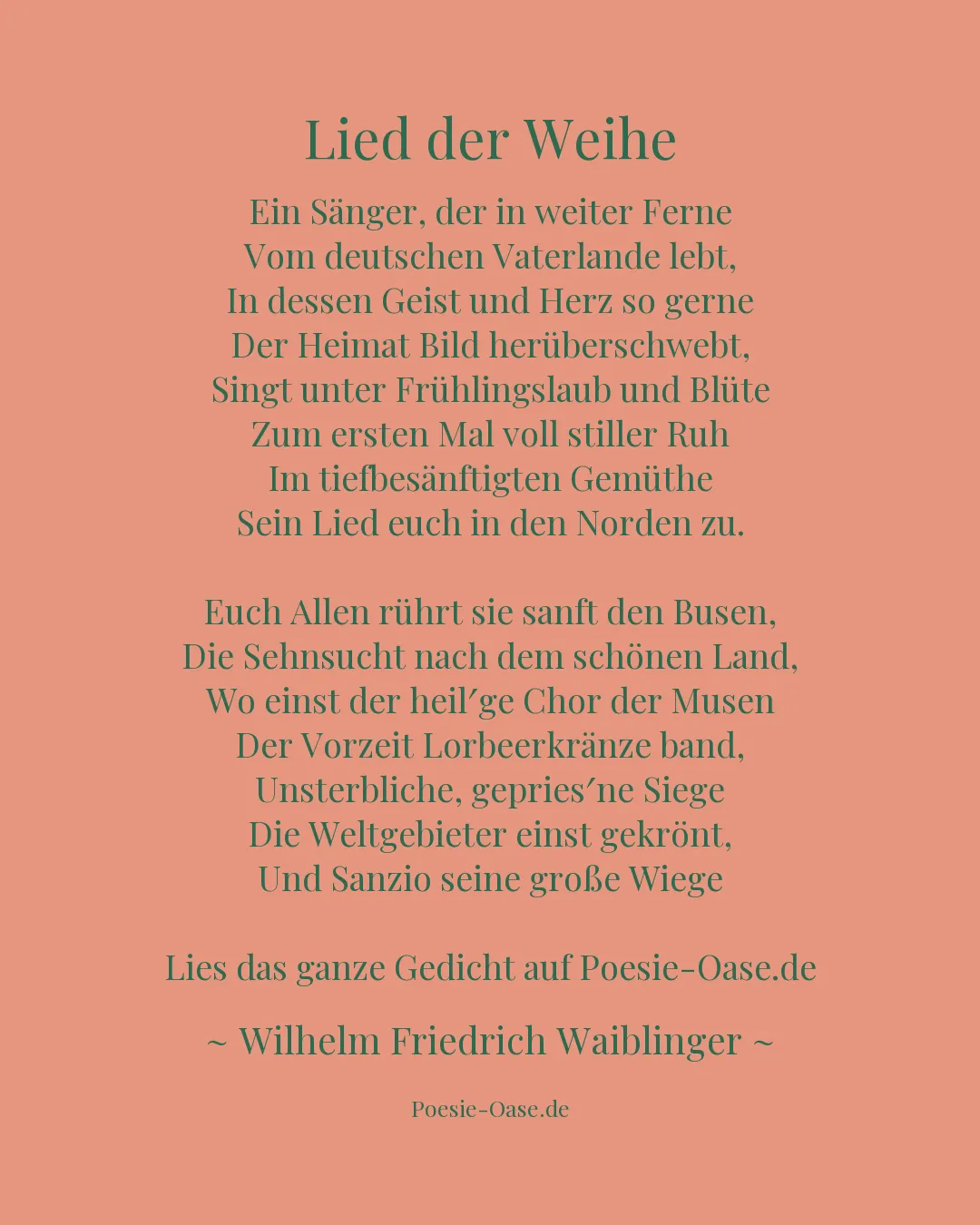 Illustration zu Lied der Weihe
