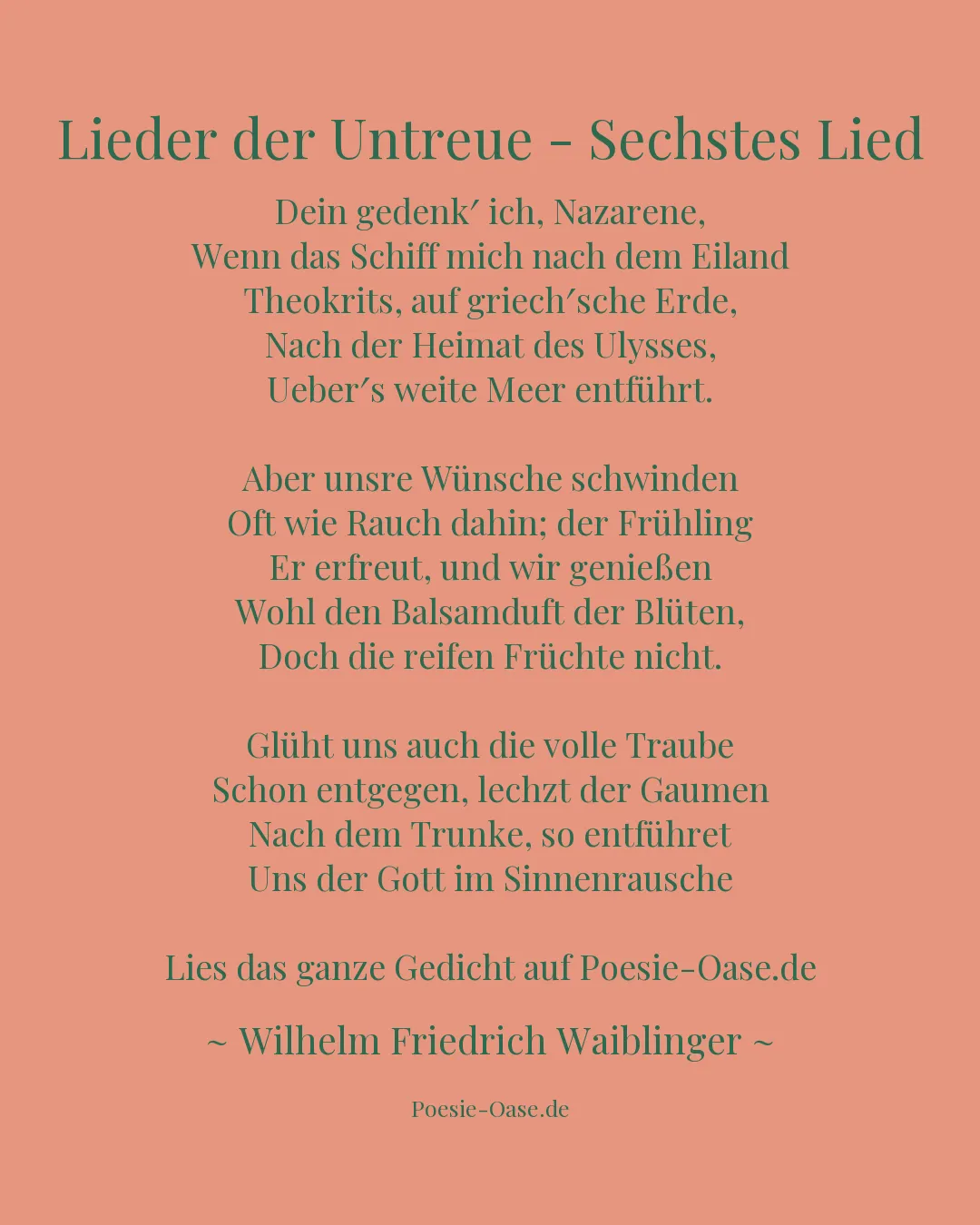 Illustration zu Lieder der Untreue - Sechstes Lied