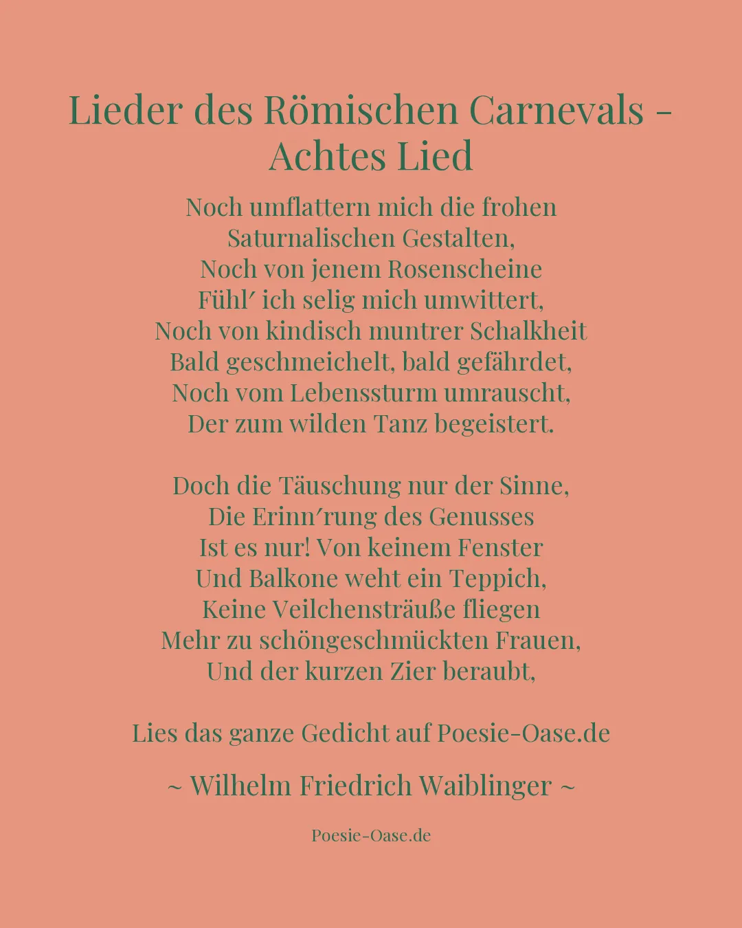 Illustration zu Lieder des Römischen Carnevals - Achtes Lied