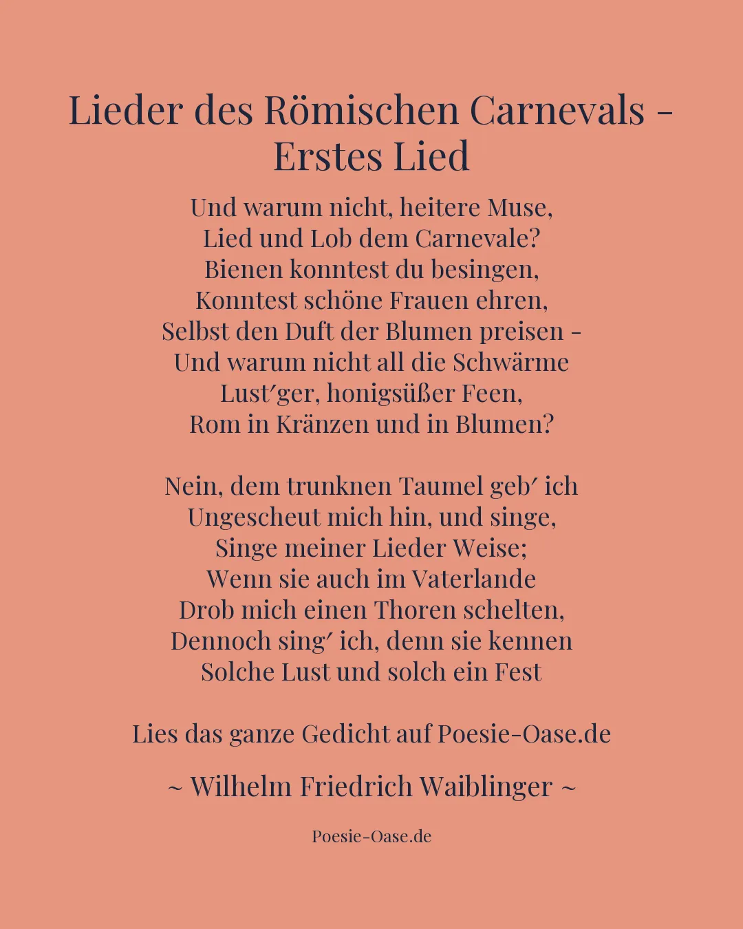 Illustration zu Lieder des Römischen Carnevals - Erstes Lied
