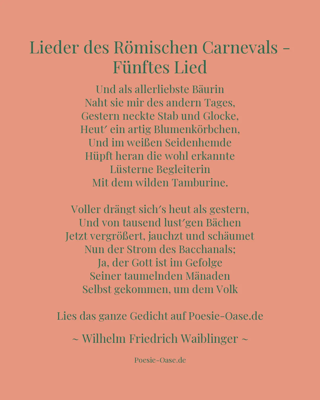 Illustration zu Lieder des Römischen Carnevals - Fünftes Lied