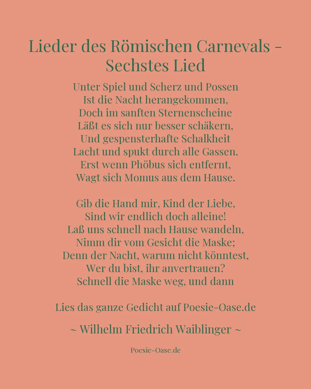 Illustration zu Lieder des Römischen Carnevals - Sechstes Lied