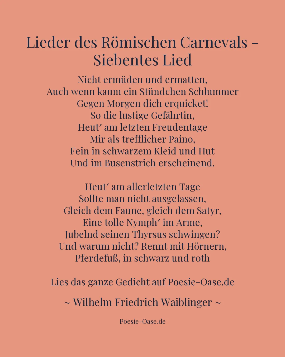 Illustration zu Lieder des Römischen Carnevals - Siebentes Lied