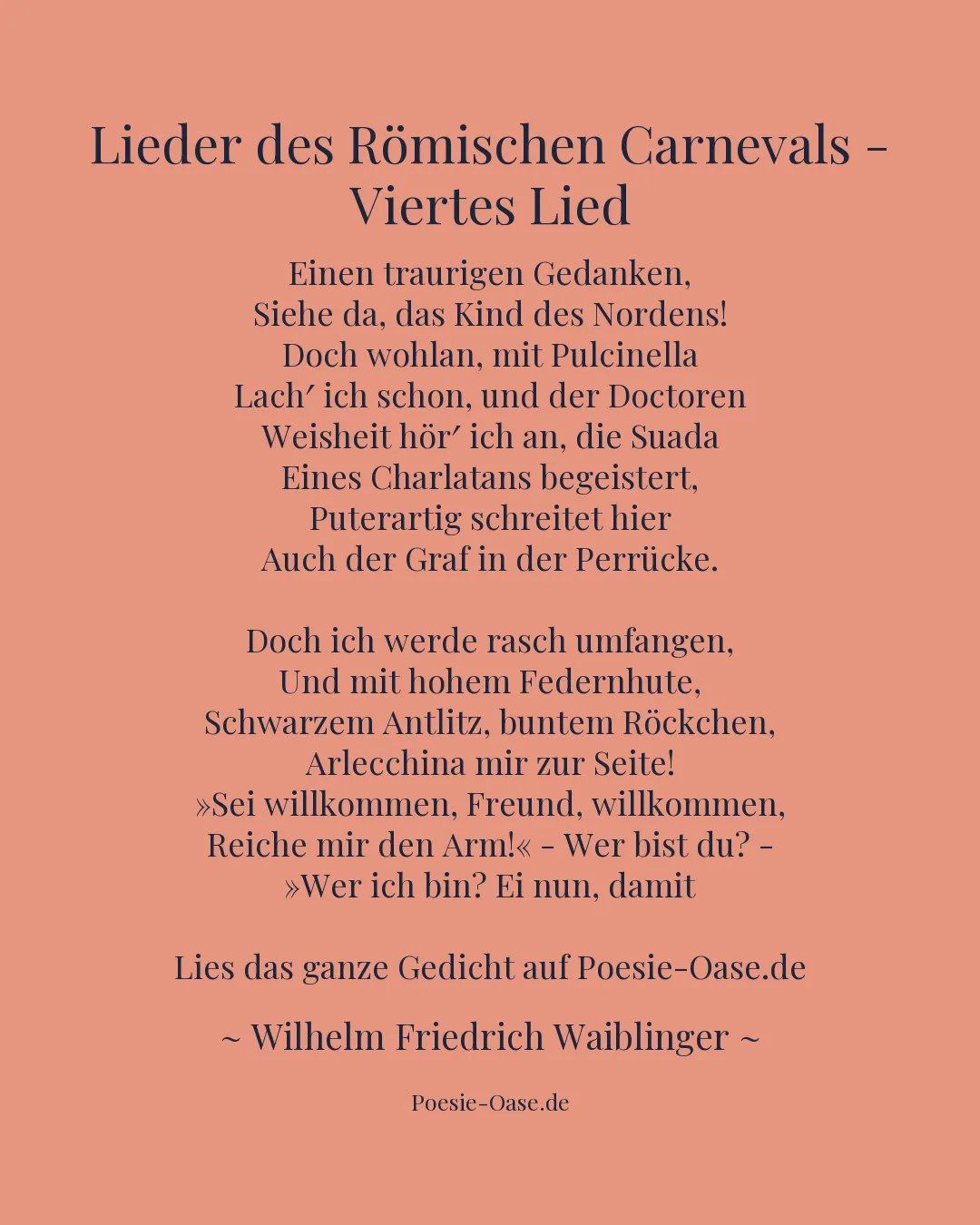 Illustration zu Lieder des Römischen Carnevals - Viertes Lied
